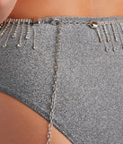Glam Tassels Rhinestone Belt