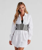 Edgy-Glam Rhinestone Corset Belt