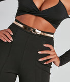 Statement D-Buckle Coil Belt