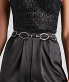 Trendsetting Moves Rhinestone Chain Belt