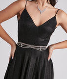 Major Bling Rhinestone Chain Belt