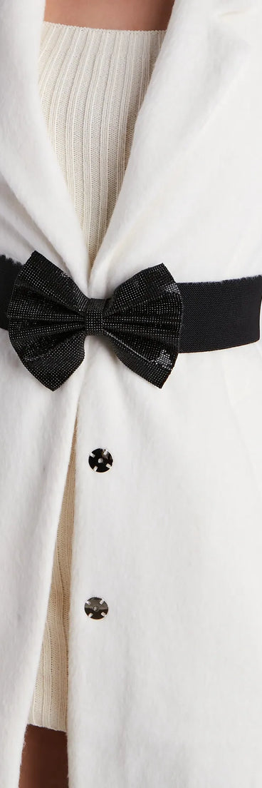 Glam Perfection Rhinestone Bow Belt