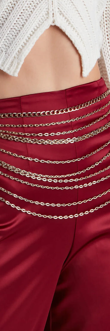 Statement Maker Layered Chain Belt