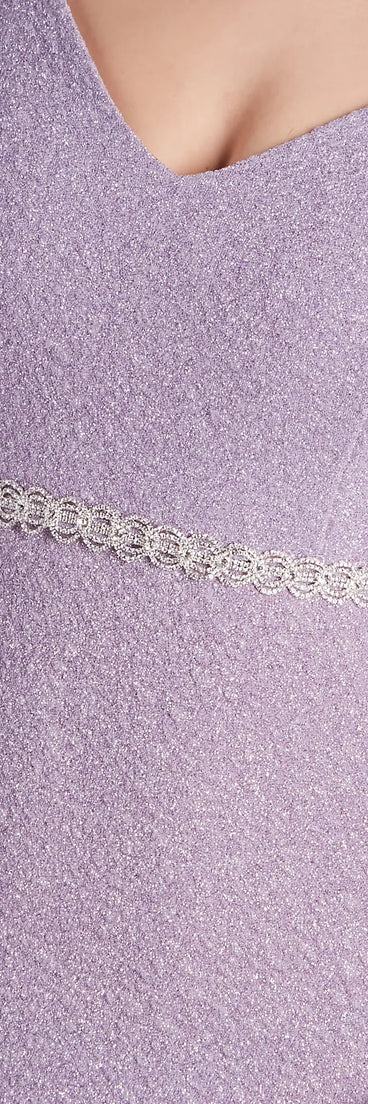 Flawless Glamour Rhinestone Tie Belt