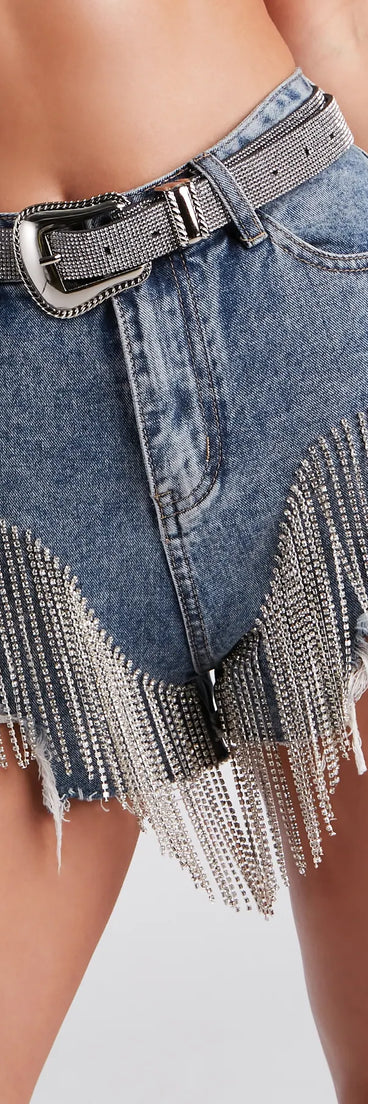 Trendy Western Glam Rhinestone Belt