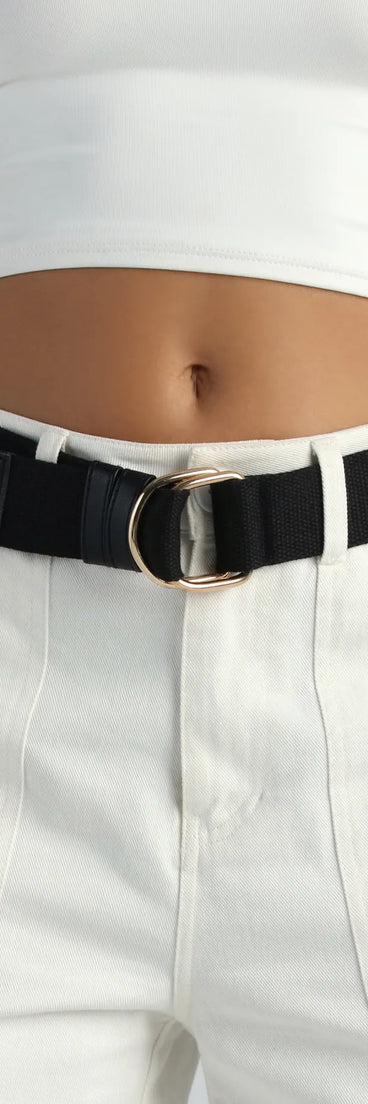 Trendy Style Staple Canvas Woven Belt