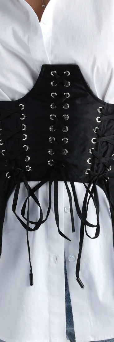 Laced Up In Chic Style Corset Belt