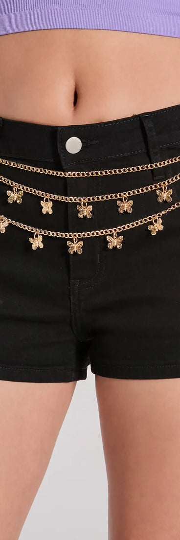 Butterfly Baby Layered Chain Belt