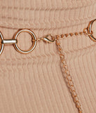 Sleek Perfection O-Ring Chain Belt