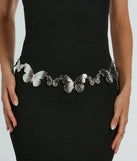 Bohemian Charm Butterfly Chain Belt, a trendy silver addition to women's going-out outfits, is ideal for Christmas party outfits, chic NYE attire, or winter night-out looks that keep you on-trend!