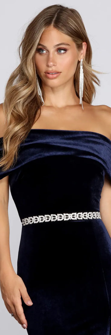 Rhinestone Leaf Belt