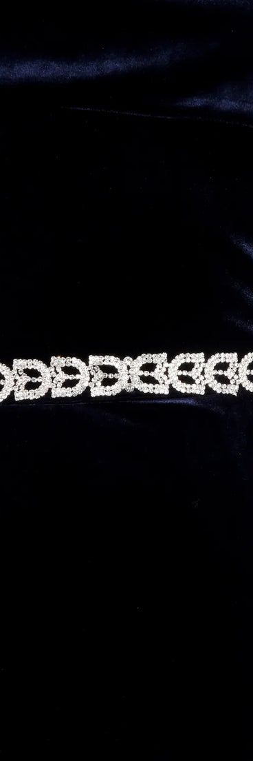 Rhinestone Leaf Belt