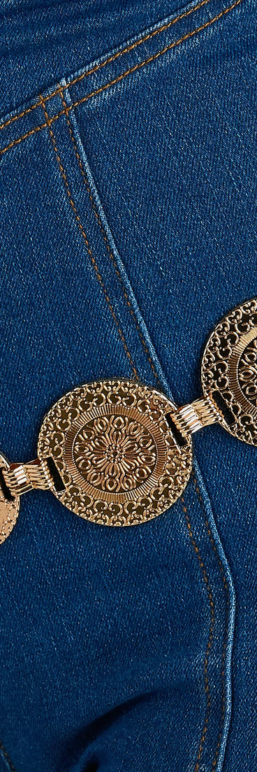 
Upgrade your style game for 2025 with the Bohemian Flair Medallion Chain Belt in gold, perfect for any fashion-forward wardrobe.