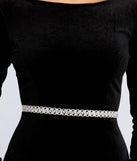 Looped In Rhinestones Belt