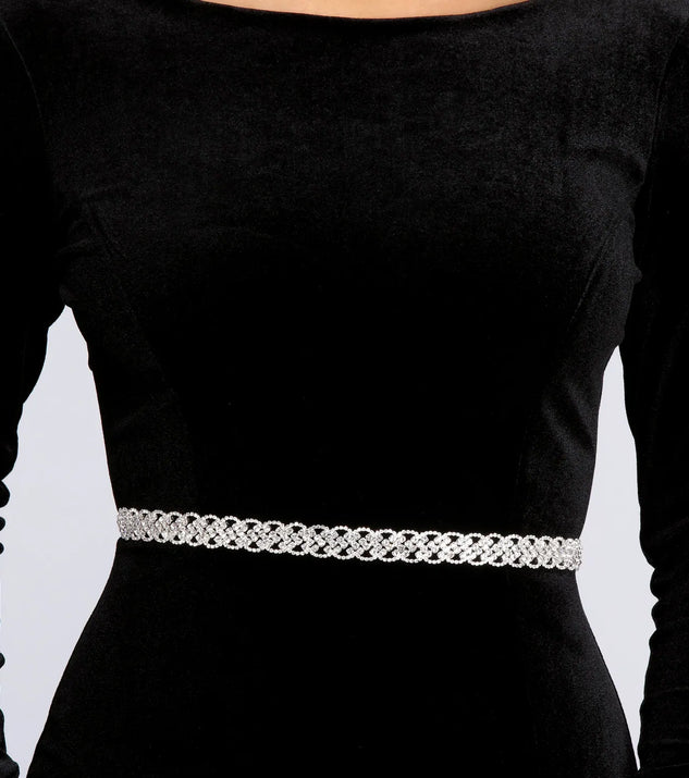 Looped In Rhinestones Belt