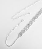 Looped In Rhinestones Belt