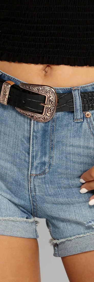 Etch Ya Later Textured Belt
