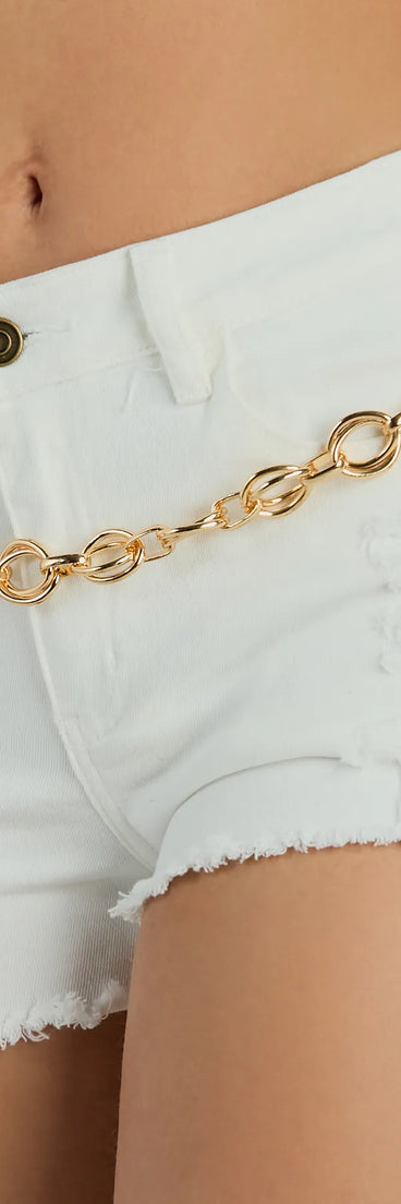 Linked Up Dual Chain Link Belt