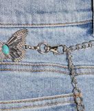 Western Chic Butterfly Chain Belt