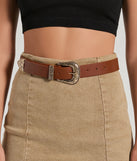 Home On The Range Faux Leather Western Belt
