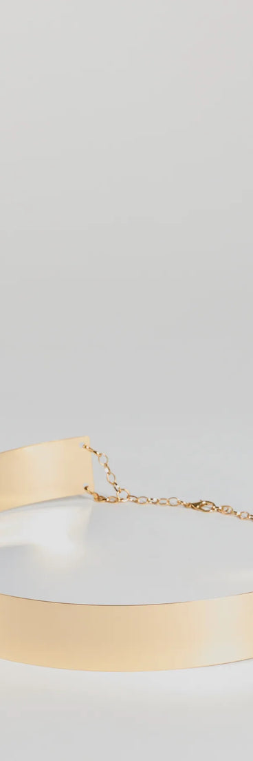 Lady Justice Metal Plate Belt