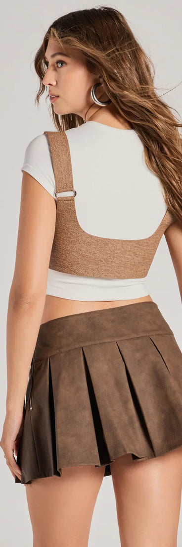 Western Babe Faux Leather Harness Belt