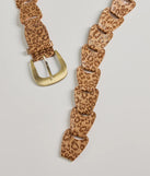 Call Of The Wild Leopard Print Faux Leather Belt