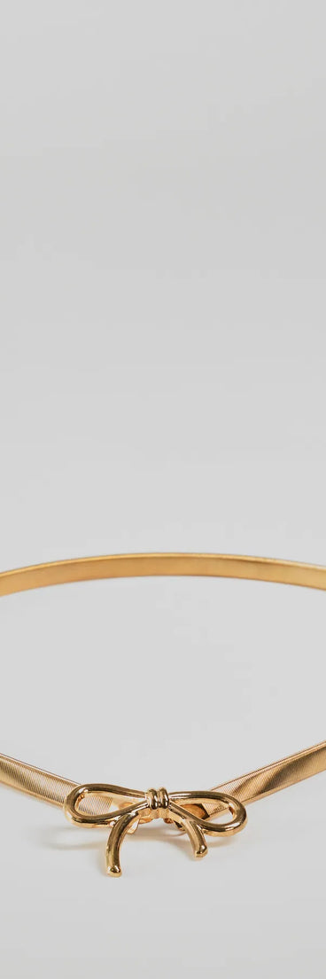 Sweetly Perfect Bow Stretch Coil Belt