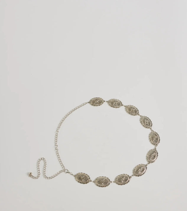 
Upgrade your style game for 2025 with the Boho Western-Chic Chain Belt in silver, perfect for any fashion-forward wardrobe.
