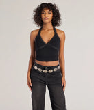 The Boho Western-Chic Chain Belt in silver brings edge and energy to your vibe, ready to elevate any festival look or concert outfit.
