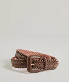 Chic Twist Braided Faux Leather Belt