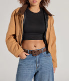 Chic Twist Braided Faux Leather Belt
