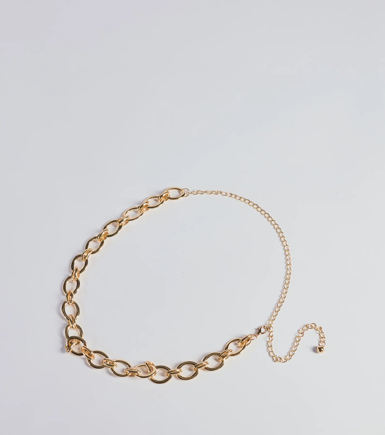 Edgy Vibes Chunky Chain-Link Metal Belt | Windsor
