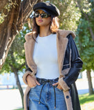 Sealed With Glam Faux Leather Belt, a trendy black addition to women's going-out outfits, is ideal for Christmas party outfits, chic NYE attire, or winter night-out looks that keep you on-trend!