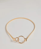 Elevated Look Double O-Ring Stretch Belt