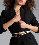 Elevated Look Double O-Ring Stretch Belt