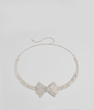 Sealed In Luxe Rhinestone Bow Belt