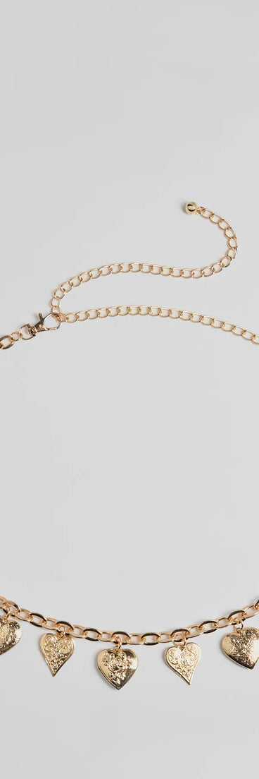 All My Heart Etched Charm Belt