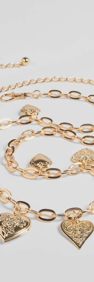 All My Heart Etched Charm Belt