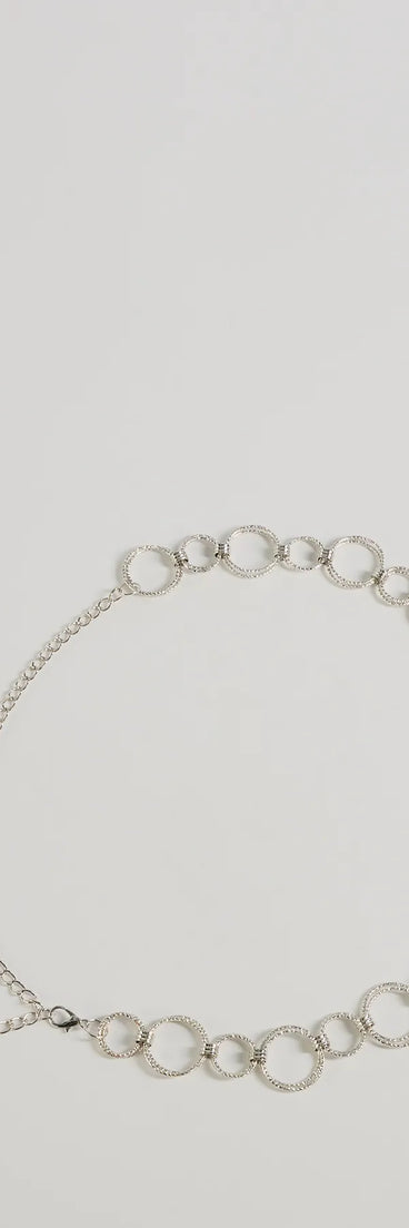 Get inspired with the Glow On Rhinestone O-Ring Chain Belt, a feed-worthy silver piece that’s part of Windsor's updated and curated women’s clothing edit packed with must-have fall outfit ideas.