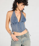 Glow On Rhinestone O-Ring Chain Belt