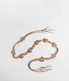 Wild Affair Heart Concho String Belt