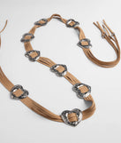 Wild Affair Heart Concho String Belt