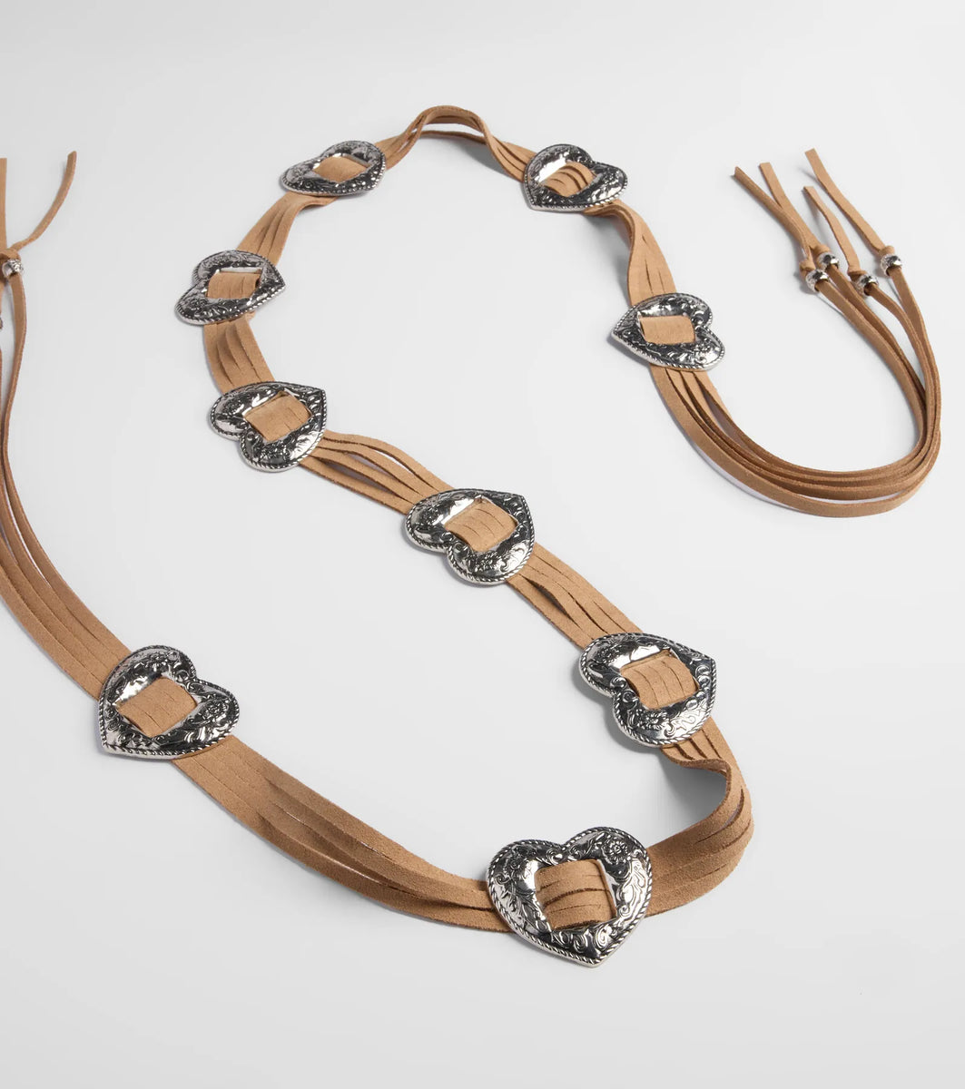 Wild Affair Heart Concho String Belt & Windsor