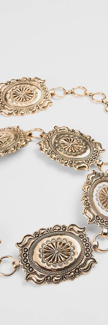 Get inspired with the Western Stage Statement Concho Belt, a feed-worthy gold piece that’s part of Windsor's updated and curated women’s clothing edit packed with must-have fall outfit ideas.