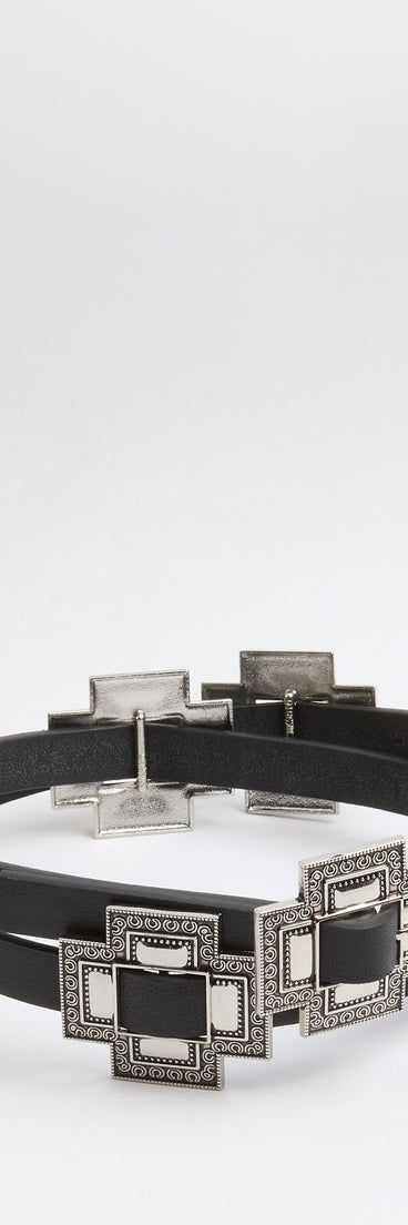 Main Attraction Cross Metal Belt