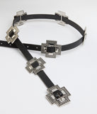 Main Attraction Cross Metal Belt
