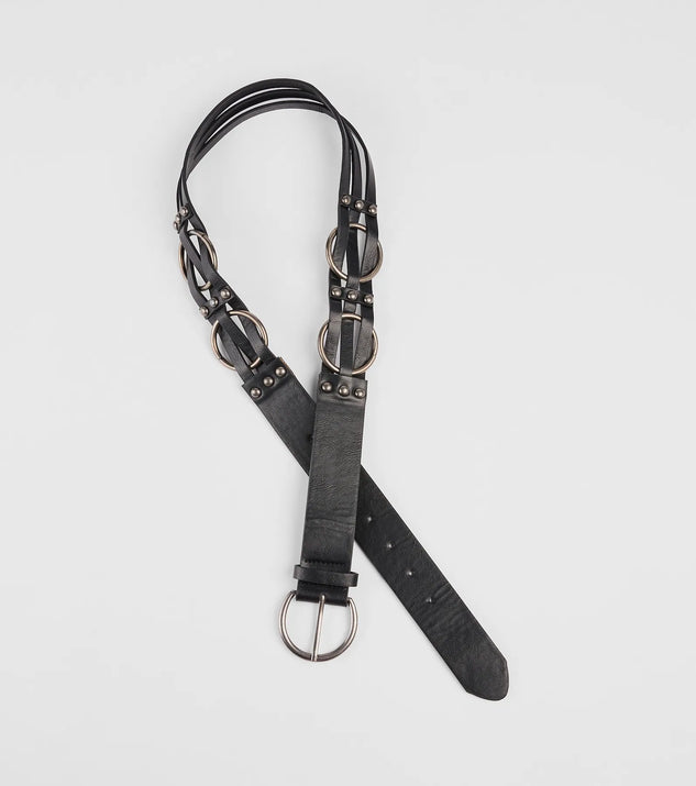 Elevated Trend O-Ring Faux Leather Belt