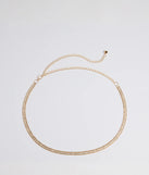 Main Attraction Rhinestone Chain Belt