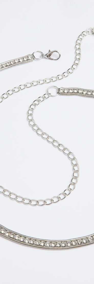 Main Attraction Rhinestone Chain Belt